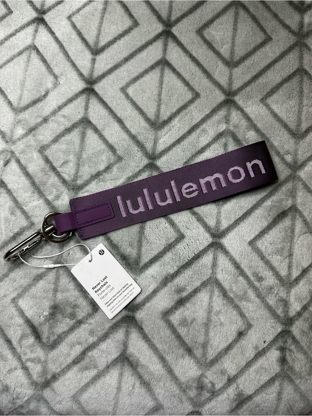 Lululemon Deep Purple Never Lost Keychain